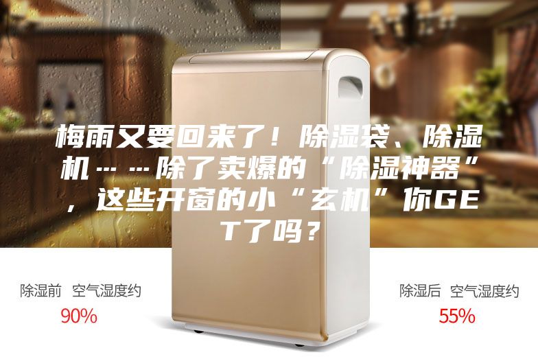 梅雨又要回來(lái)了！除濕袋、除濕機(jī)……除了賣爆的“除濕神器”，這些開(kāi)窗的小“玄機(jī)”你GET了嗎？