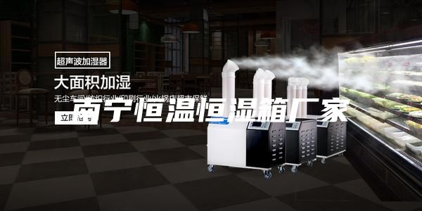 南寧恒溫恒濕箱廠家