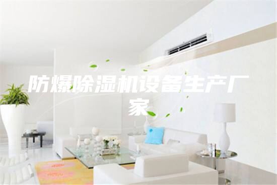防爆除濕機設備生產(chǎn)廠家